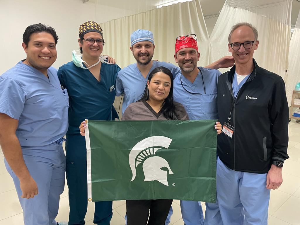 Team Honduran Physicians and Spartan Flag
